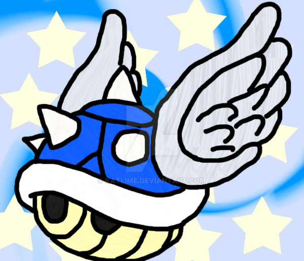 Blue Shell Animation Blue Shell by KatLime on DeviantArt