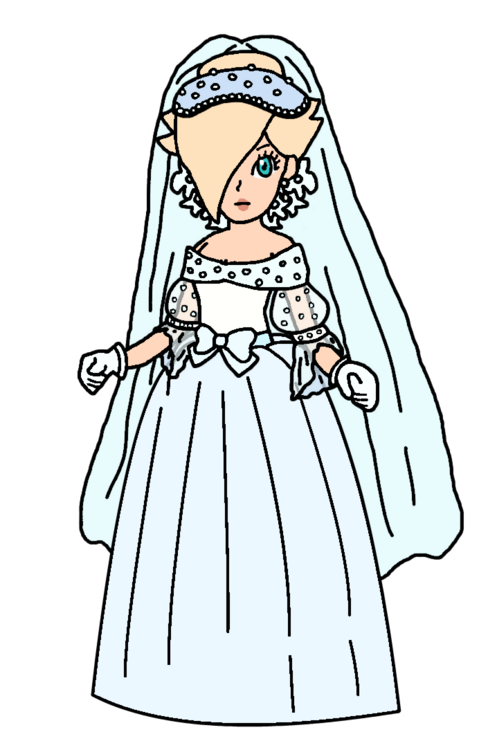 princess rosalina wedding dress I Combined Peach (Wedding) and Rosalina (Swimwear)! Requested by u/Marioklvl. : r/MarioKartTour