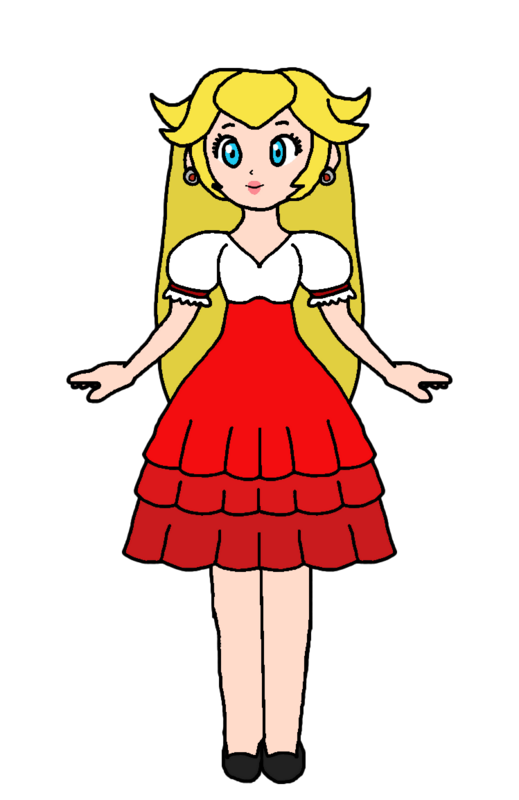 princess peach red dress Princess Peach's Adventures of The Little Red Riding Hood | Spoof Wiki