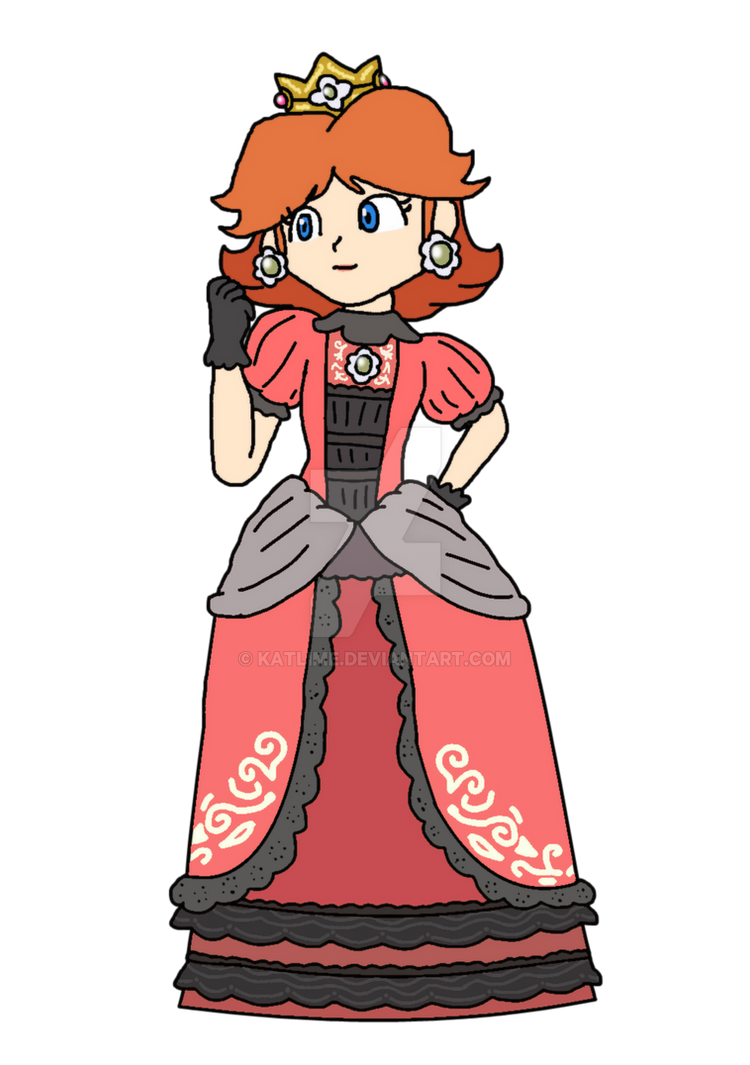 princess daisy red dress Daisy