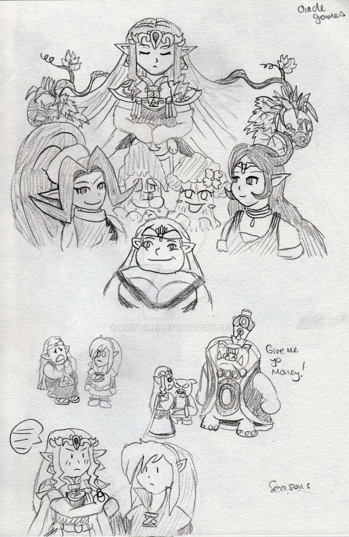 Oracle Games (Seasons) in Doodles by KatLime on DeviantArt