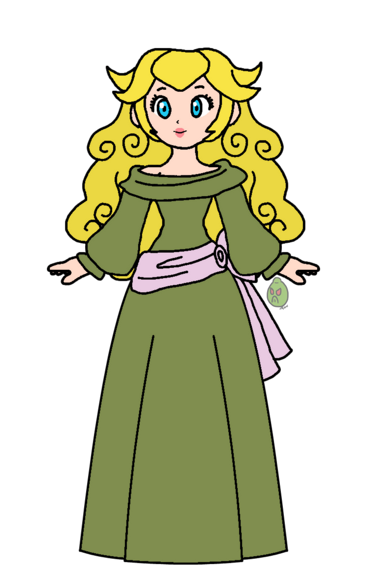 princess peach green dress Peach - Cinderella (Dress