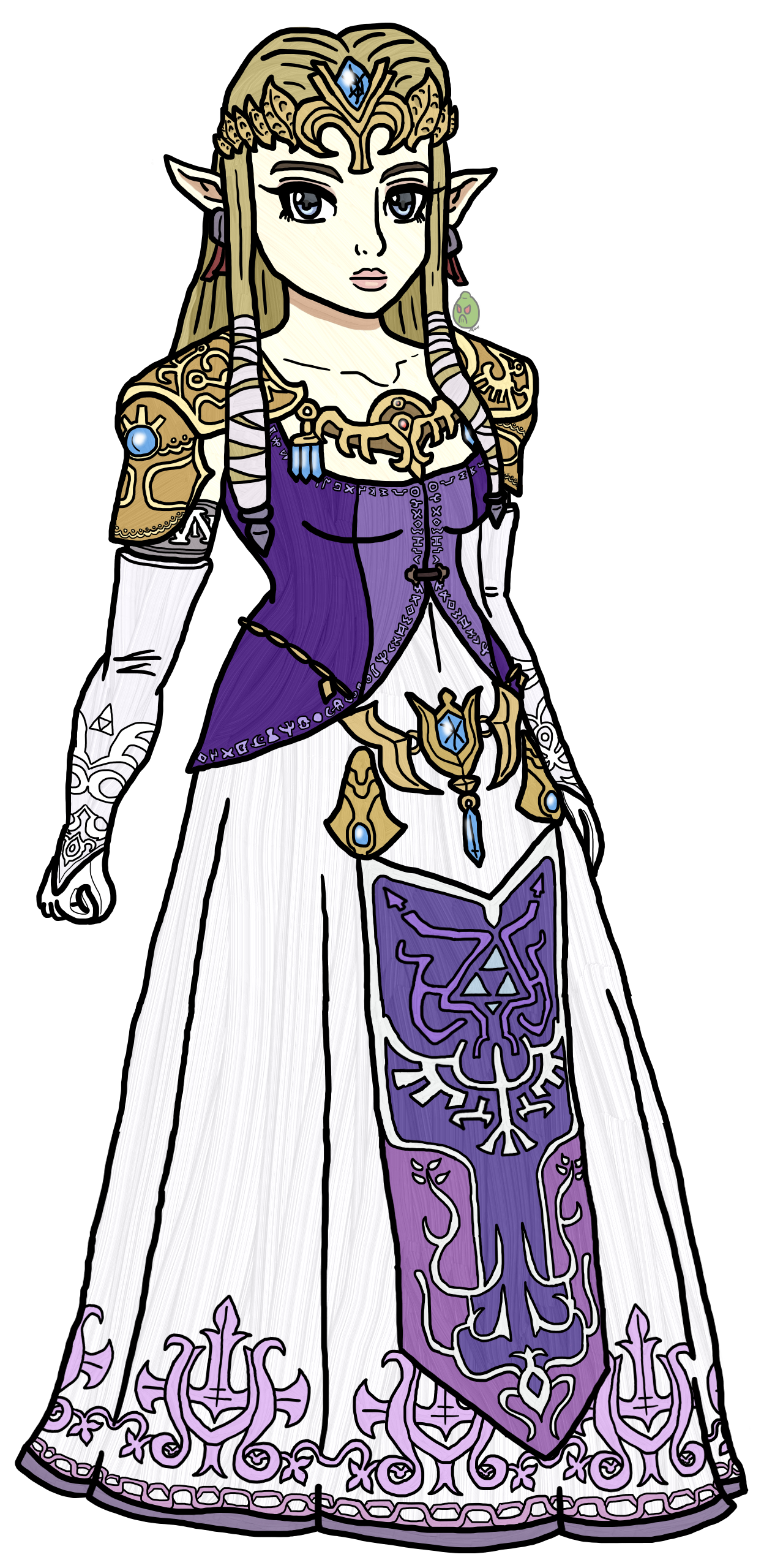 zelda purple dress See description for high res image