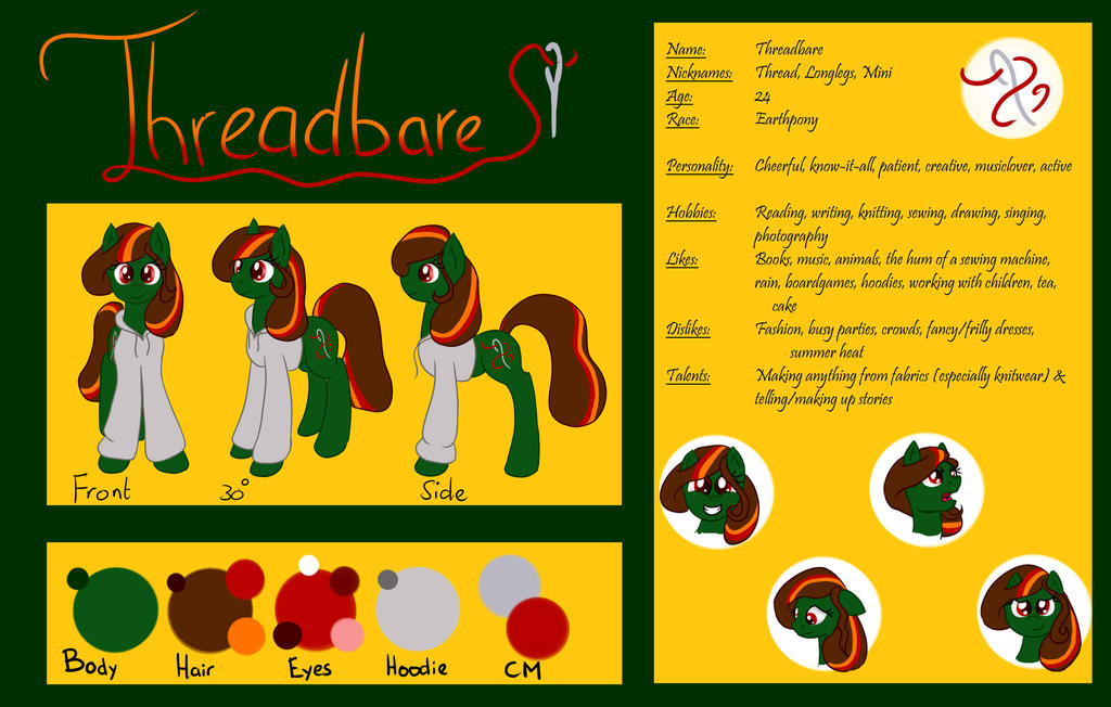 Threadbare Sheets Threadbare ref sheet by Endjinda on DeviantArt