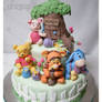 Baby Pooh and Friends Cake