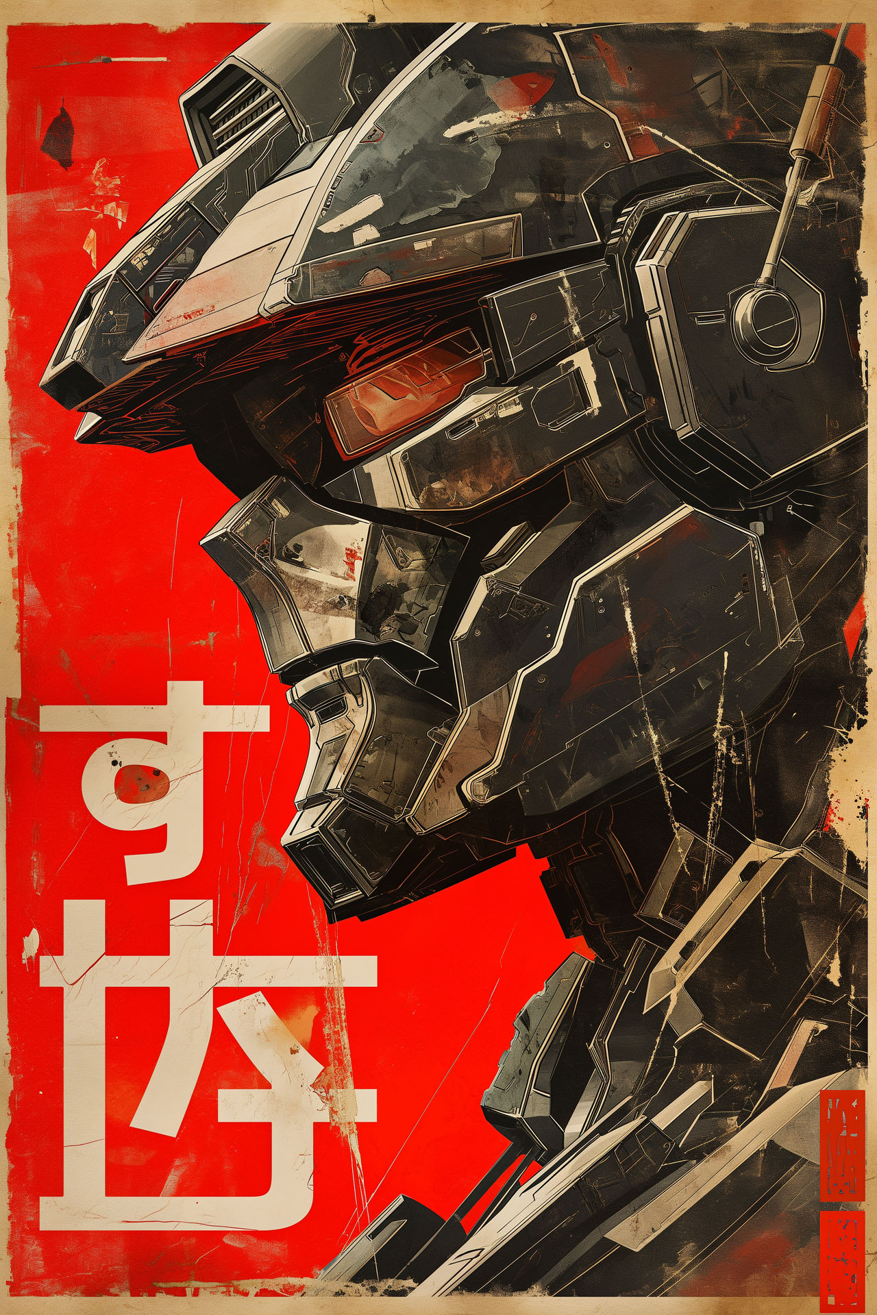 Red Mech Drawing Red Mech Poster by Fr4nc1sk4n3r on DeviantArt