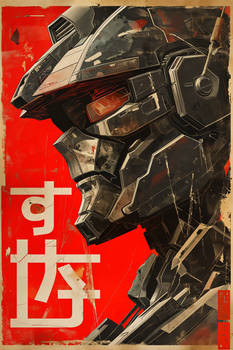 Red Mech Poster