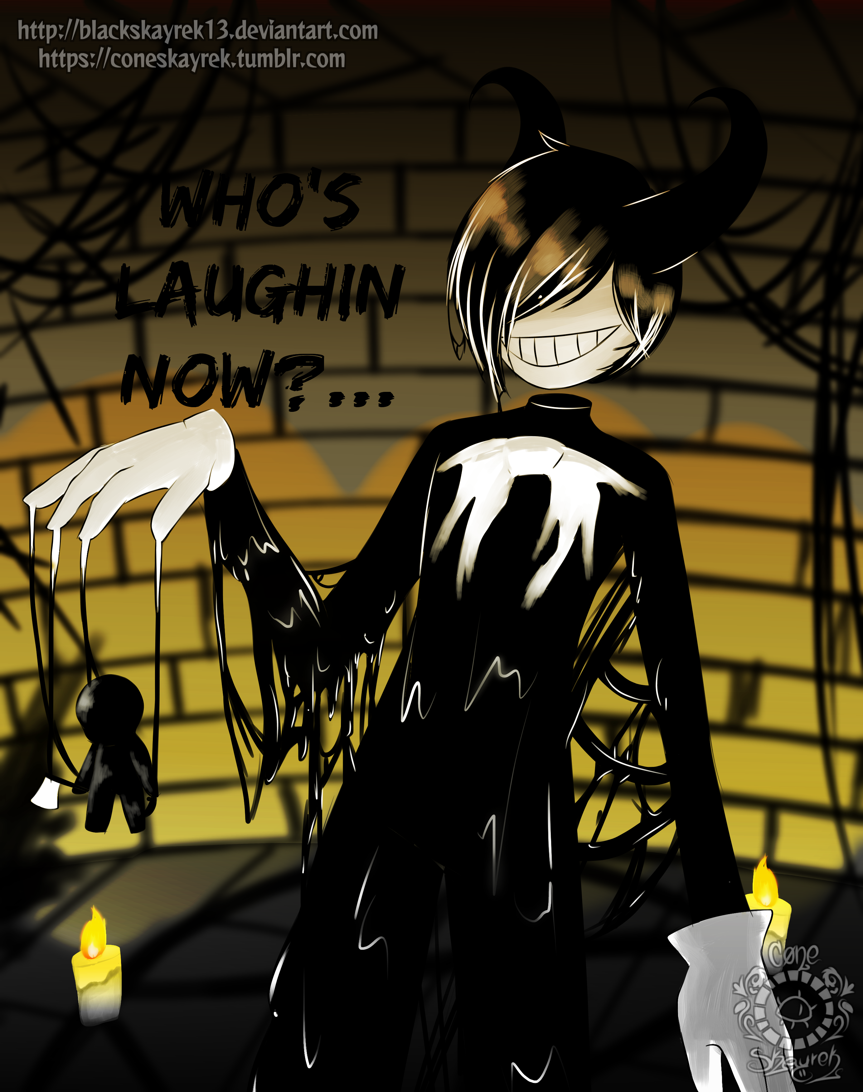Read human bendy fanart from the story afterdeath. 