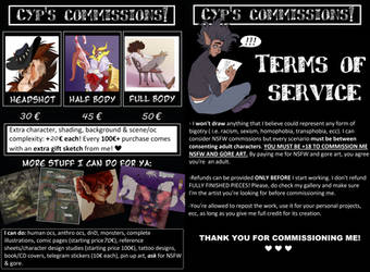 Commissions always OPEN! [updated]