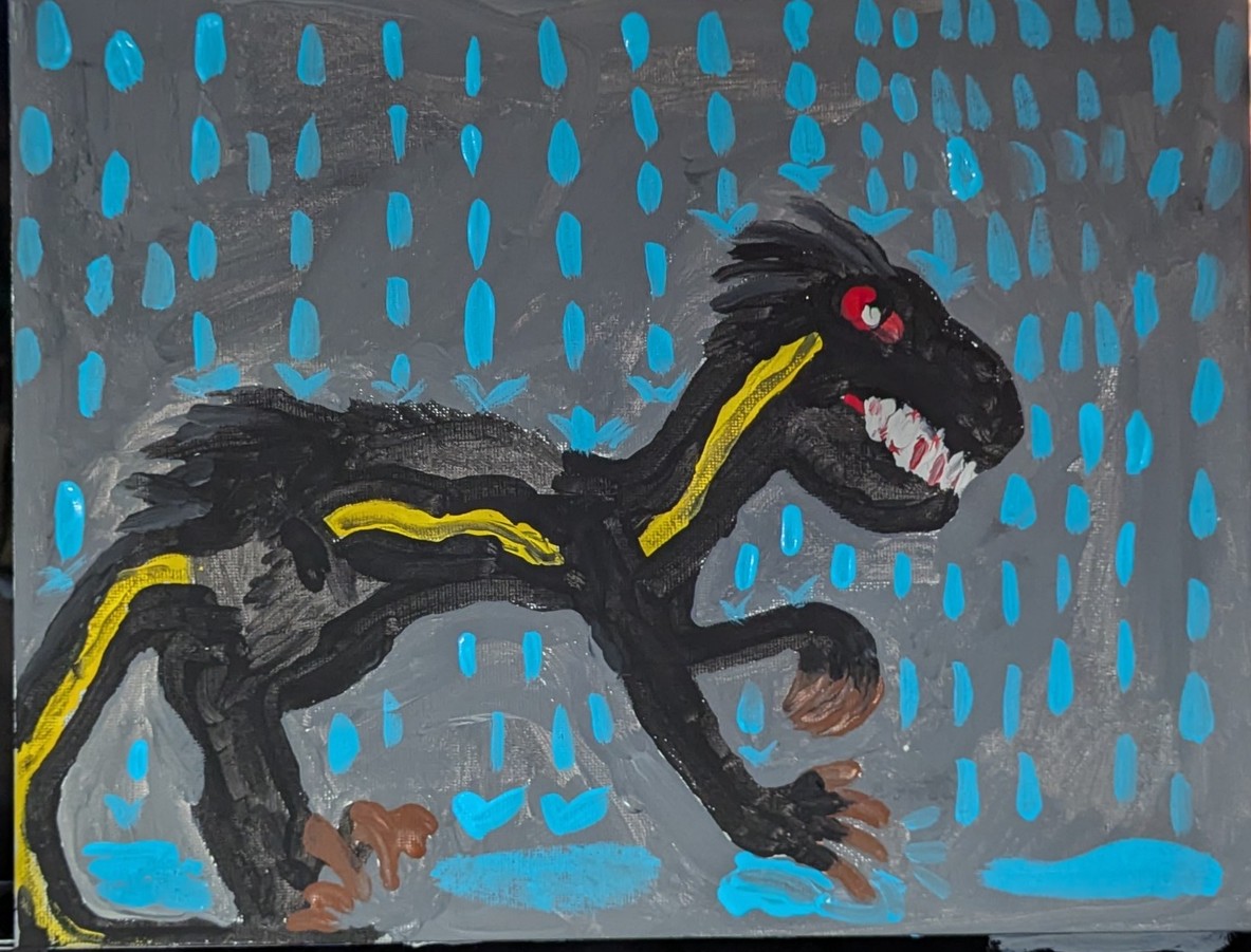 Indigo Raptor Deviantart My painting of the Indoraptor by CreationPark on DeviantArt