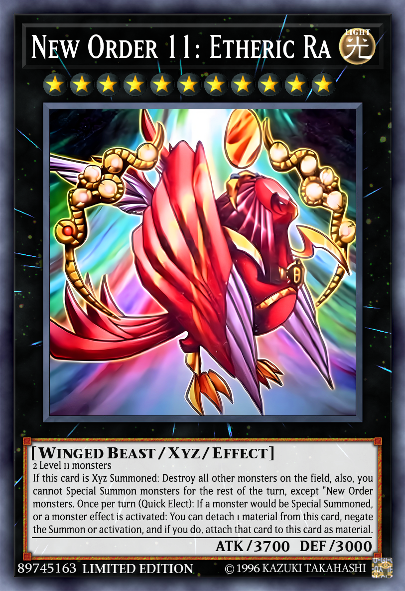 yugioh new order cards New Order 4: Etheric Anubis