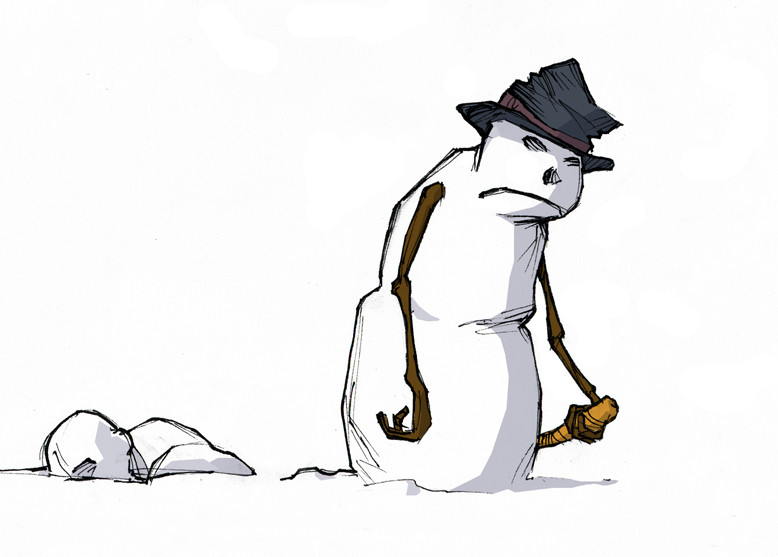 evil snowman