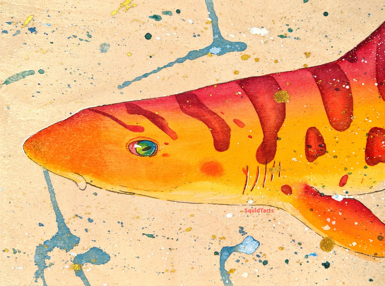 Leopard Shark by SquidTartsArt on DeviantArt