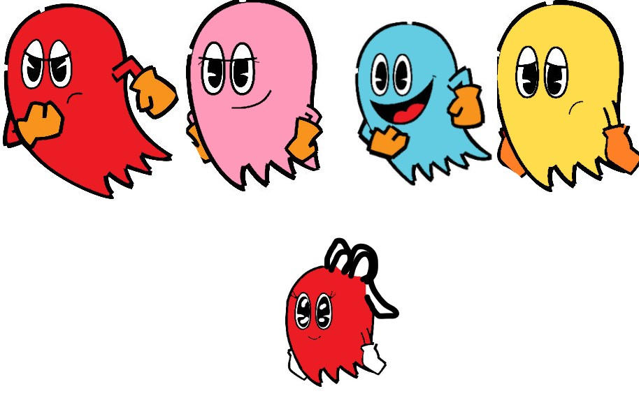 Junior Pac-Man ghosts by NerminaGagula on DeviantArt
