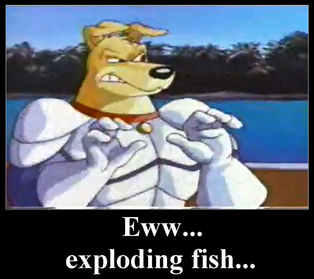 Ew Exploding Fish by MetalExveemon on DeviantArt