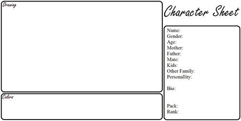 Character Sheet by Moon11450