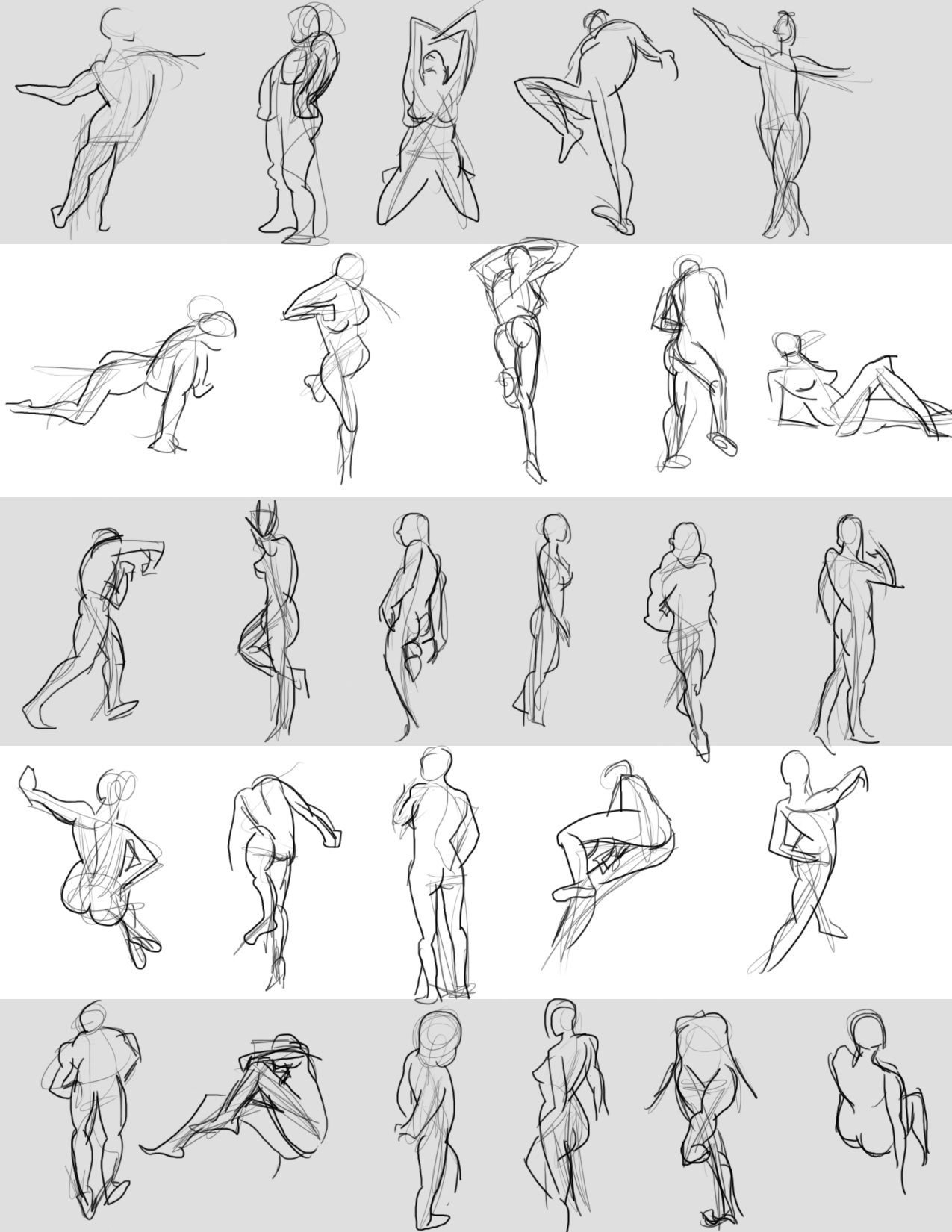 Gesture Drawings June 14 2014 (B)