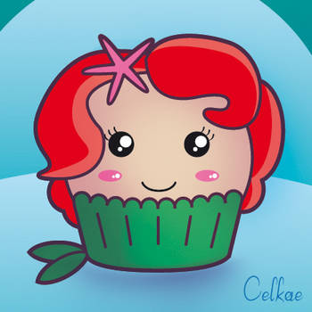 The little mermaid cupcake