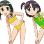 Sumire and Wakako in Swimsuits 1