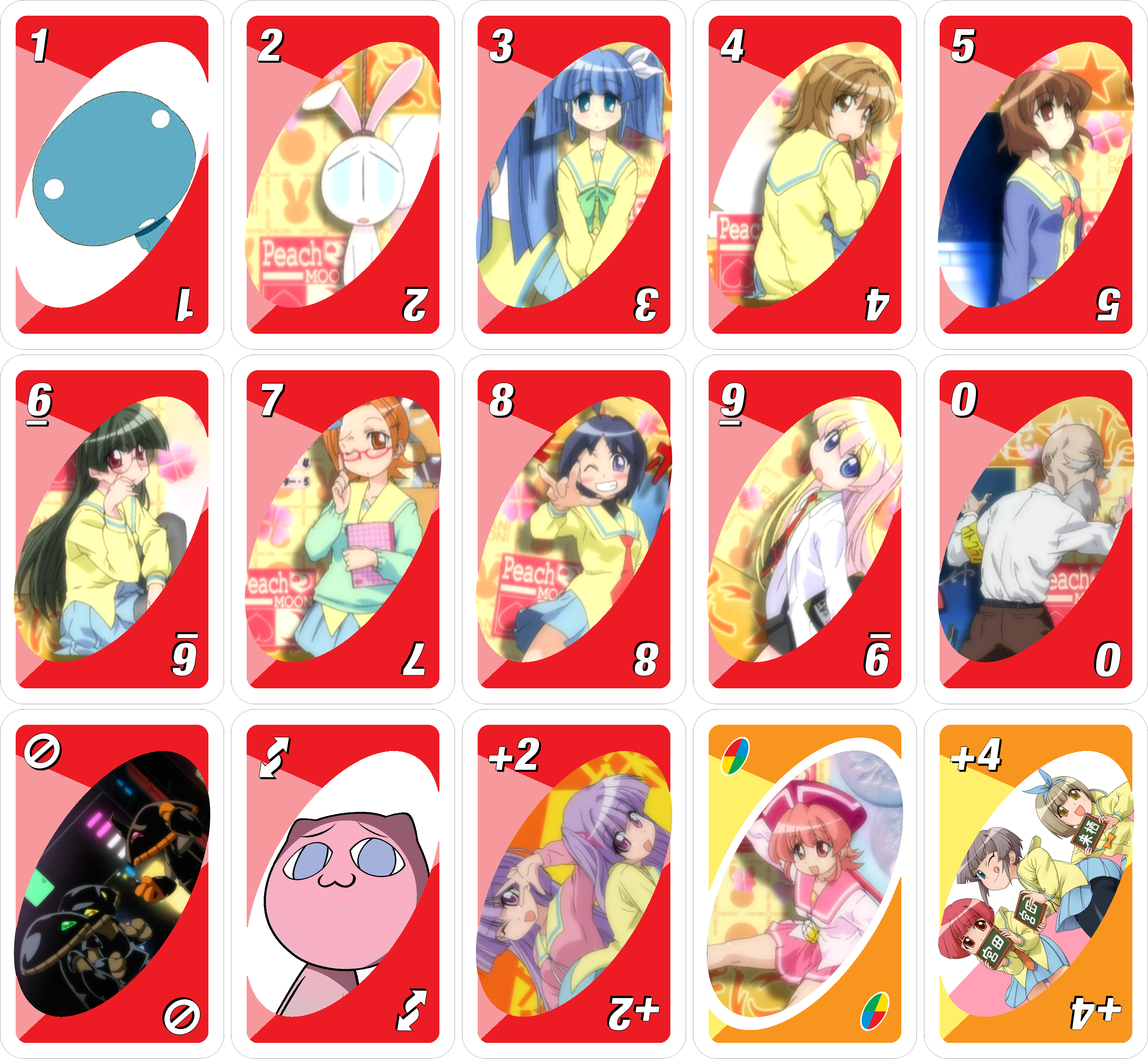 Anime Uno Cards 