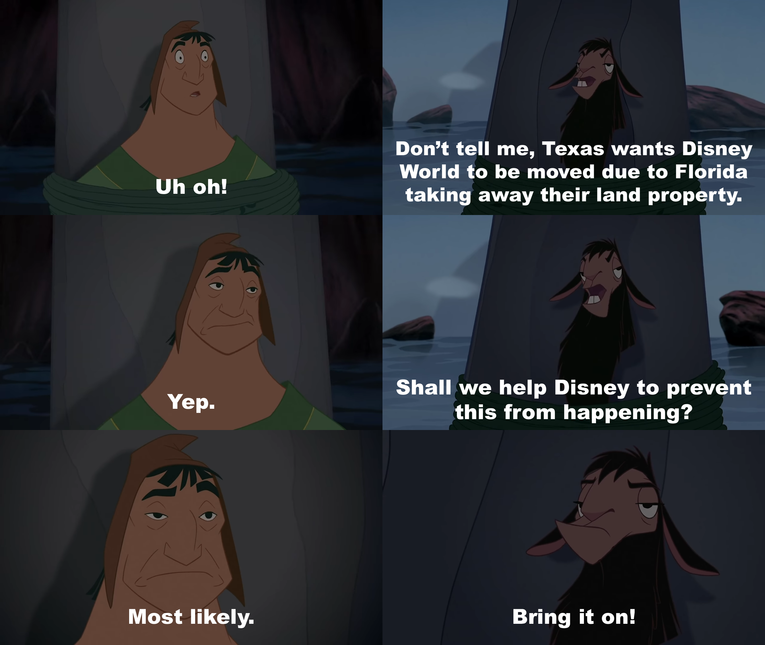 Emperor's New Groove Meme Disney World Moving by ArtChanXV on DeviantArt