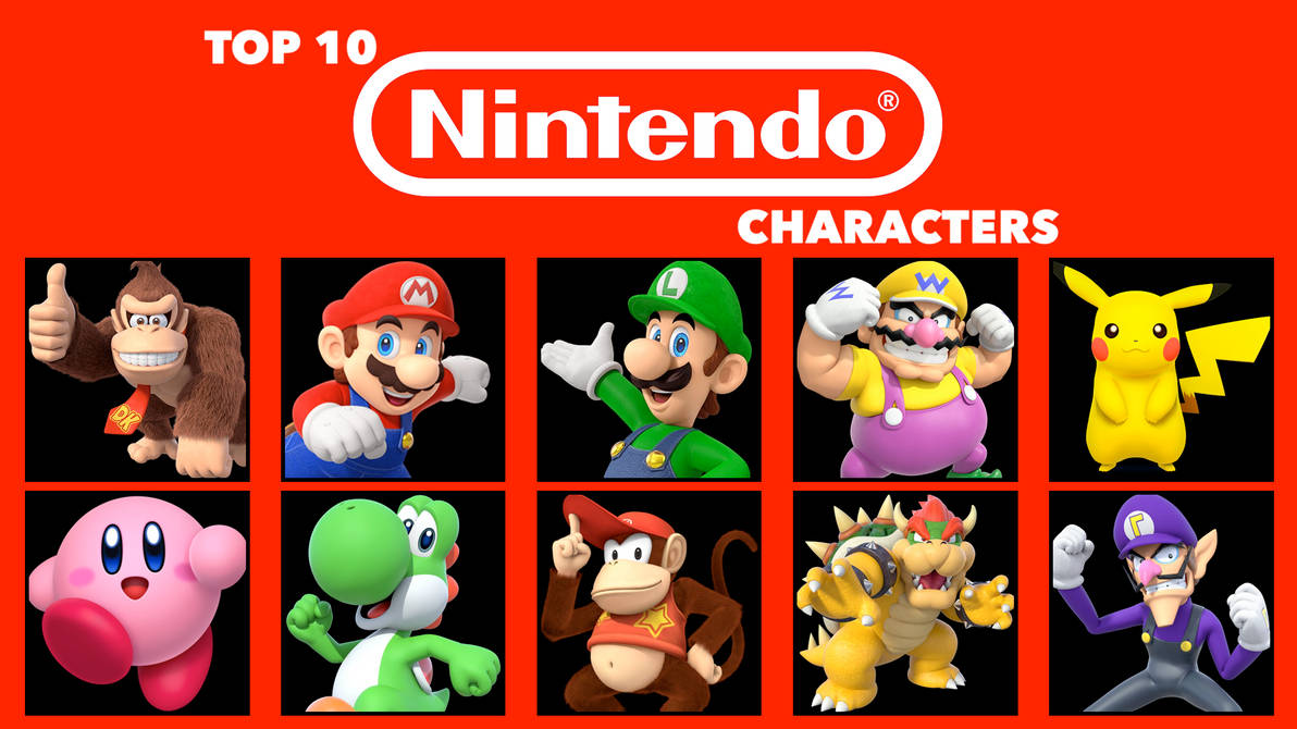 Nintendo Character Question My Top 10 Nintendo Characters by ArtChanXV on DeviantArt
