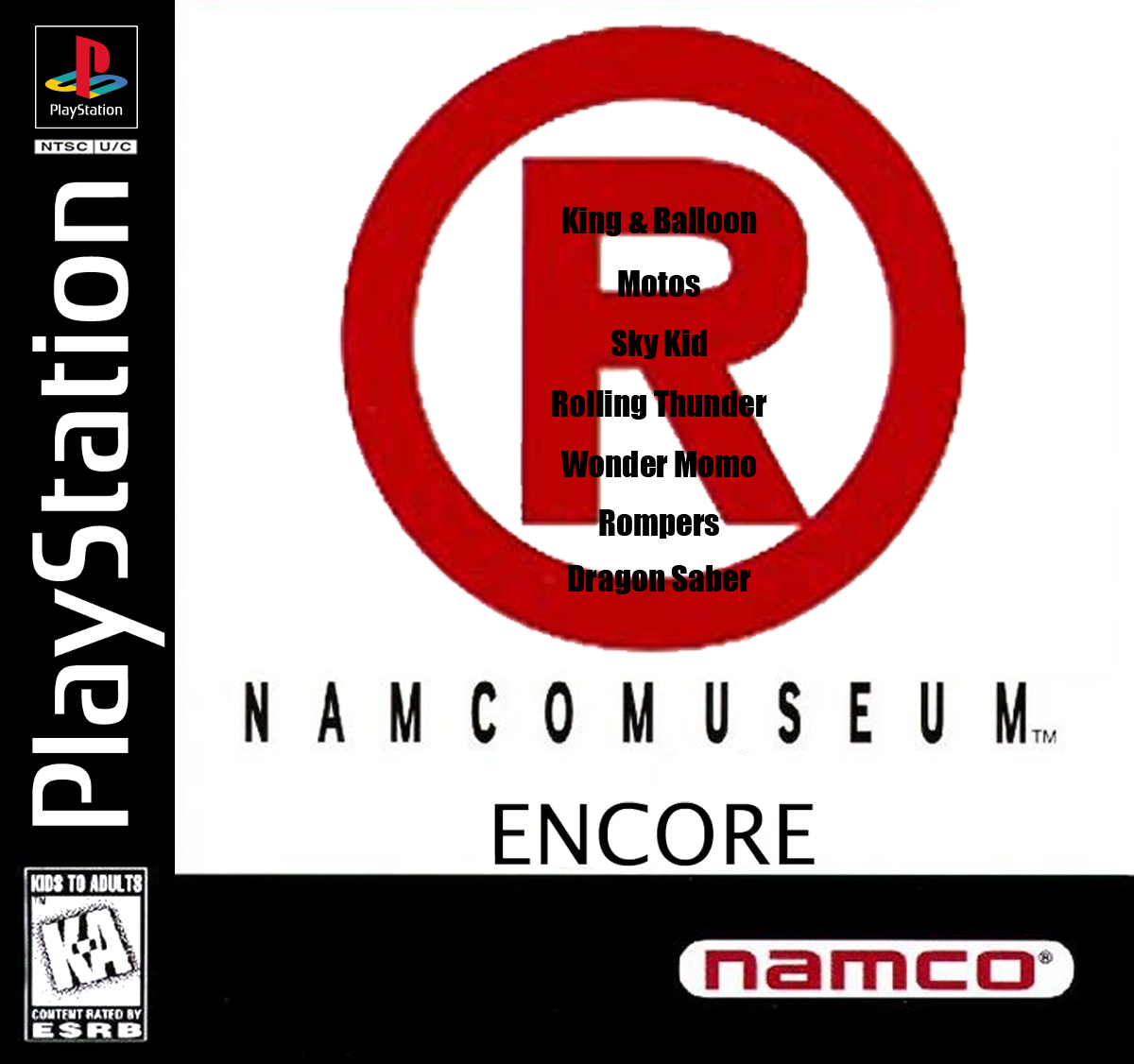 Namco Museum Encore PS1 Box Art by ArtChanXV on DeviantArt
