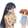 Sakaki and Chiyo Swimsuits 2