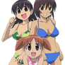 Chiyo, Tomo, and Kagura Swimsuits 2