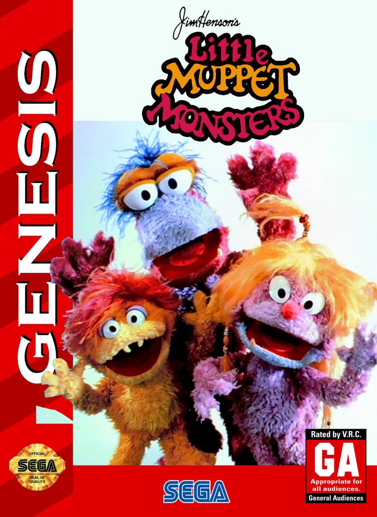 Little Ragady Muppet Little Muppet Monsters Sega Genesis Box Art by ArtChanXV on DeviantArt