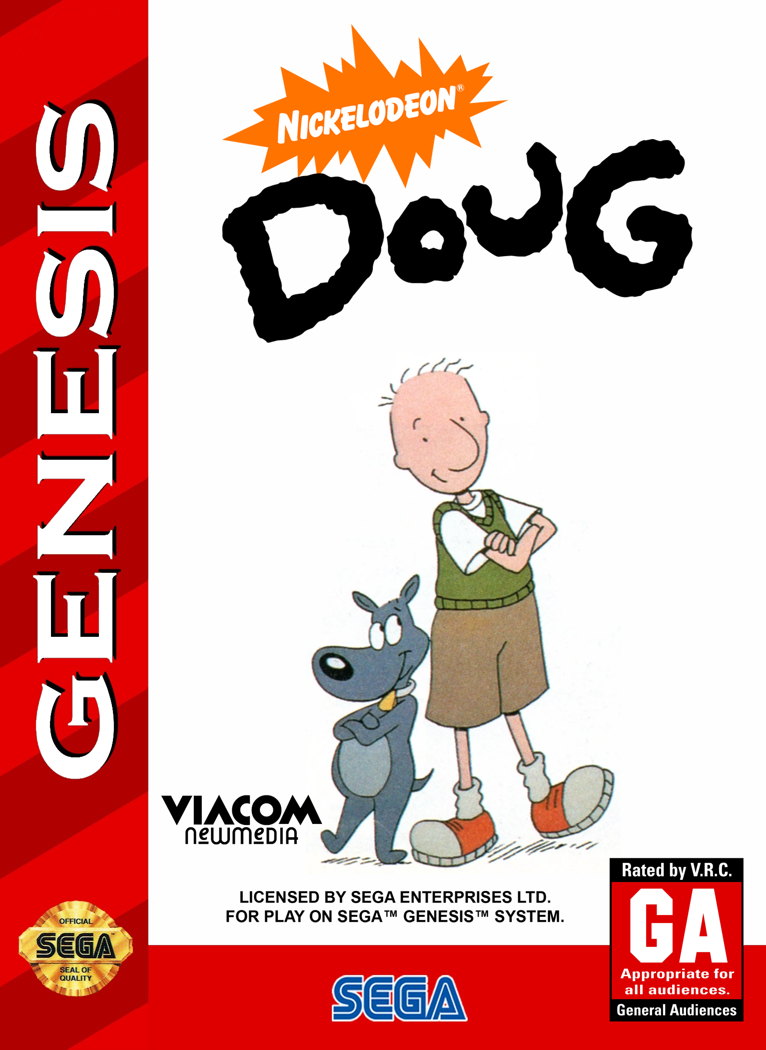 Doug Game Pc Doug Sega Genesis Box Art by ArtChanXV on DeviantArt
