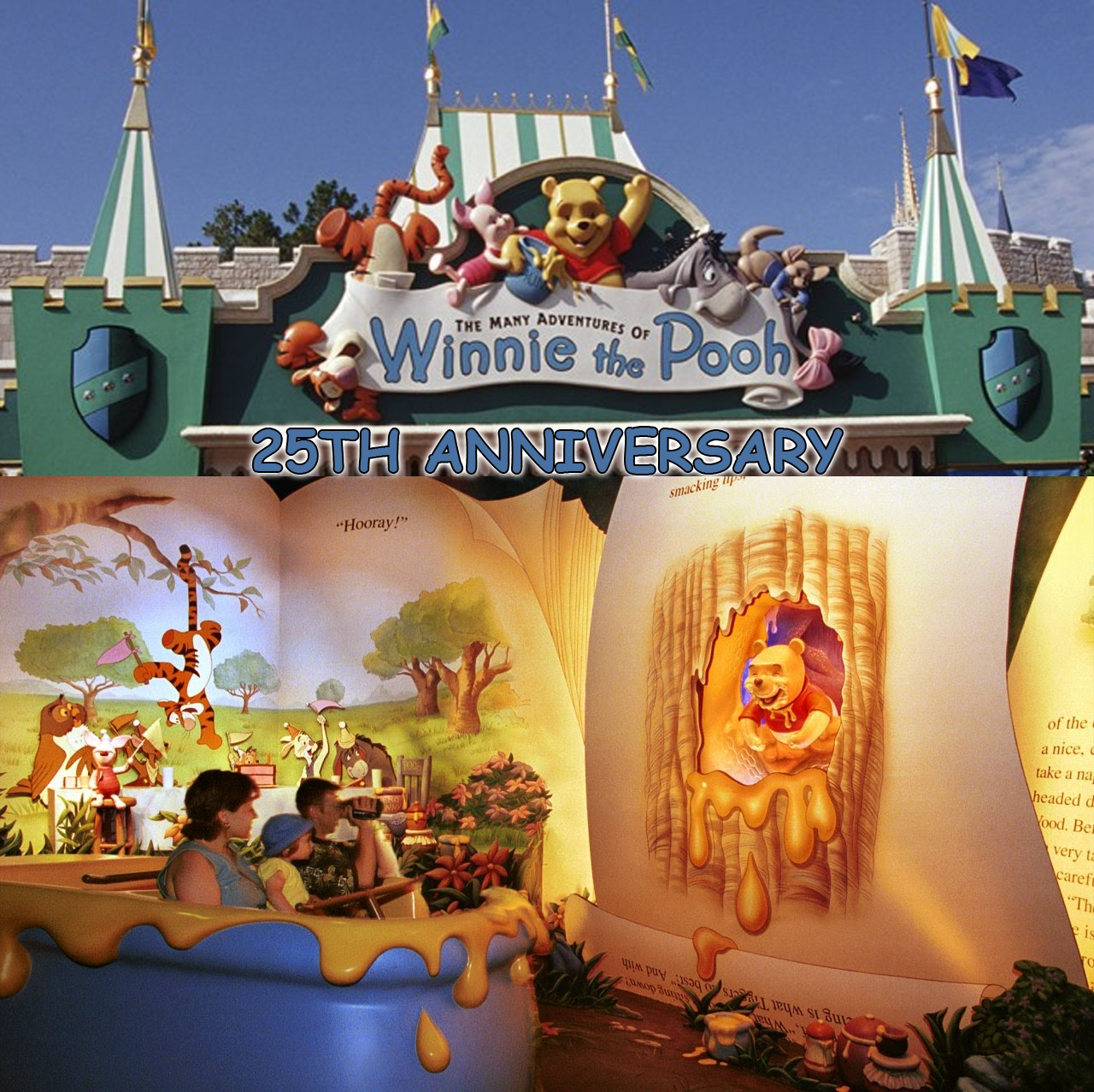 Pooh Ride Sign Winnie the Pooh Ride 25th Anniversary by ArtChanXV on DeviantArt