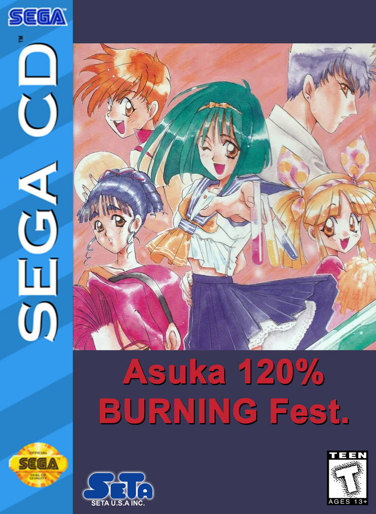 Asuka 120 BURNING Fest. Sega CD Box Art by ArtChanXV on DeviantArt