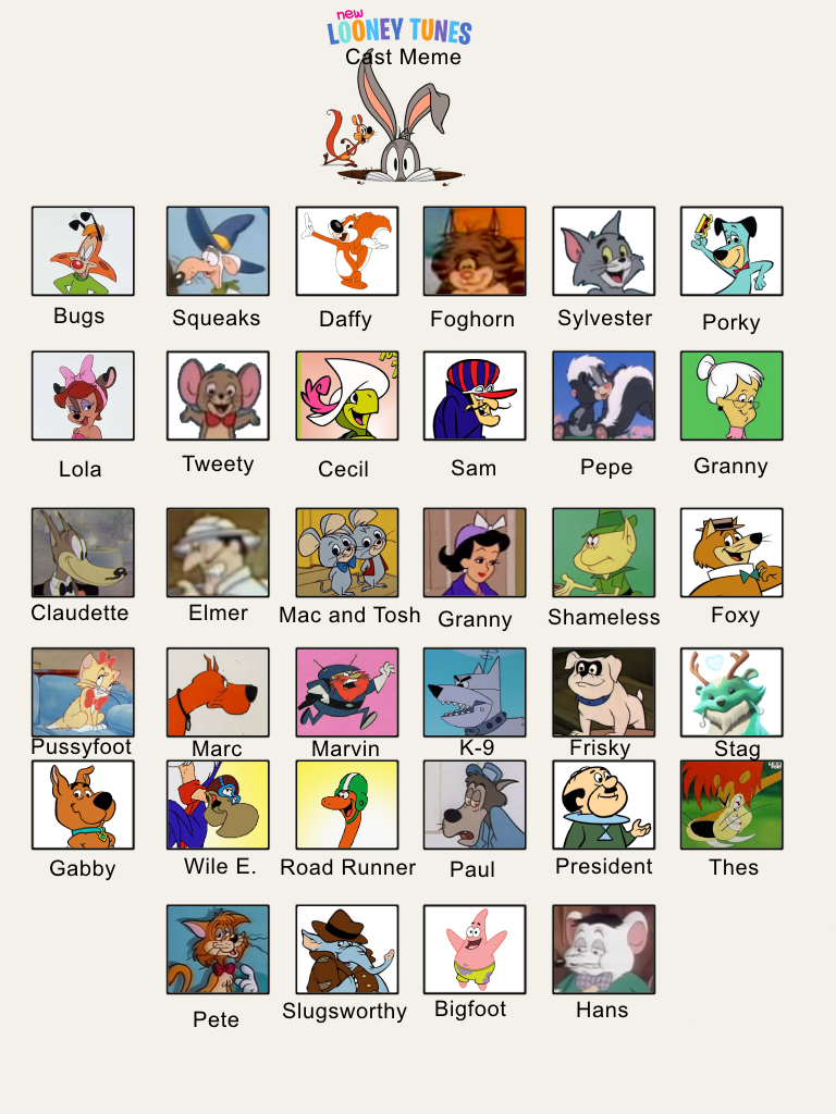 My New Looney Tunes Cast Meme By ArtChanXV On DeviantArt my-new-looney-tunes-cast-meme-by-artchanxv-on-deviantart