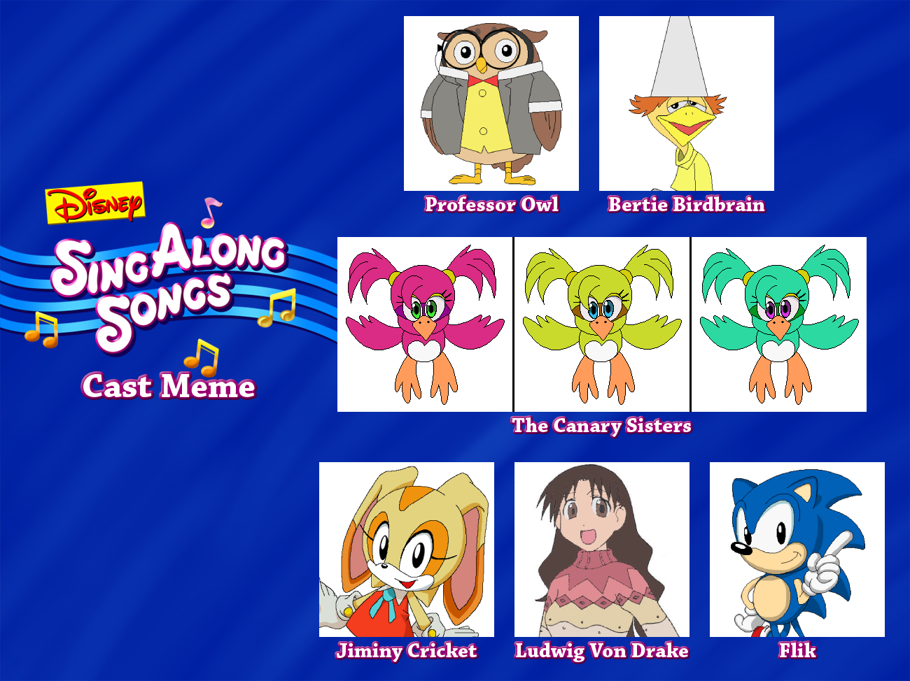 Songcast Meme My Disney's Sing-Along Songs Cast Meme by ArtChanXV on DeviantArt