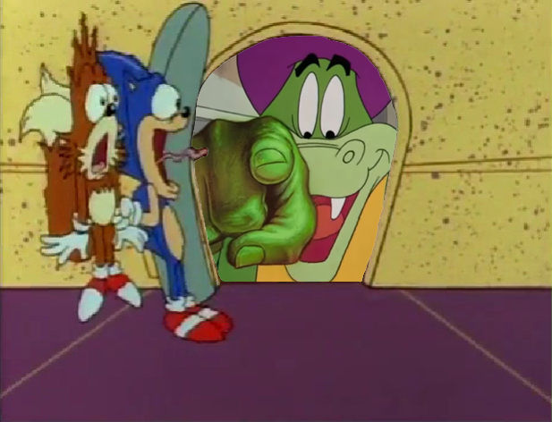 Scared Gator Sonic and Tails Scared Of Gabby Gator by ArtChanXV on DeviantArt