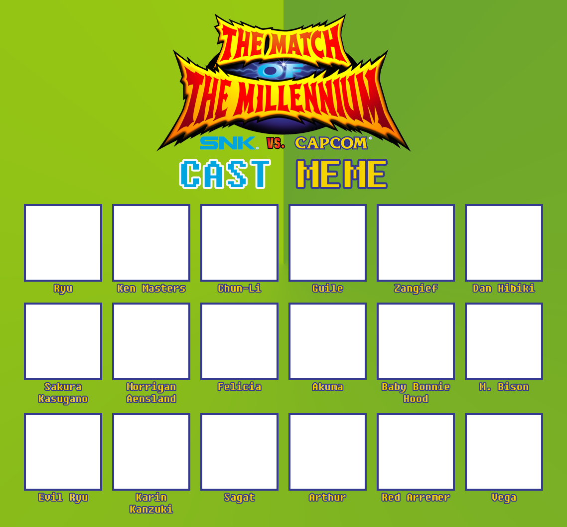 SVCTMOTM Cast Meme Template 2 by ArtChanXV on DeviantArt