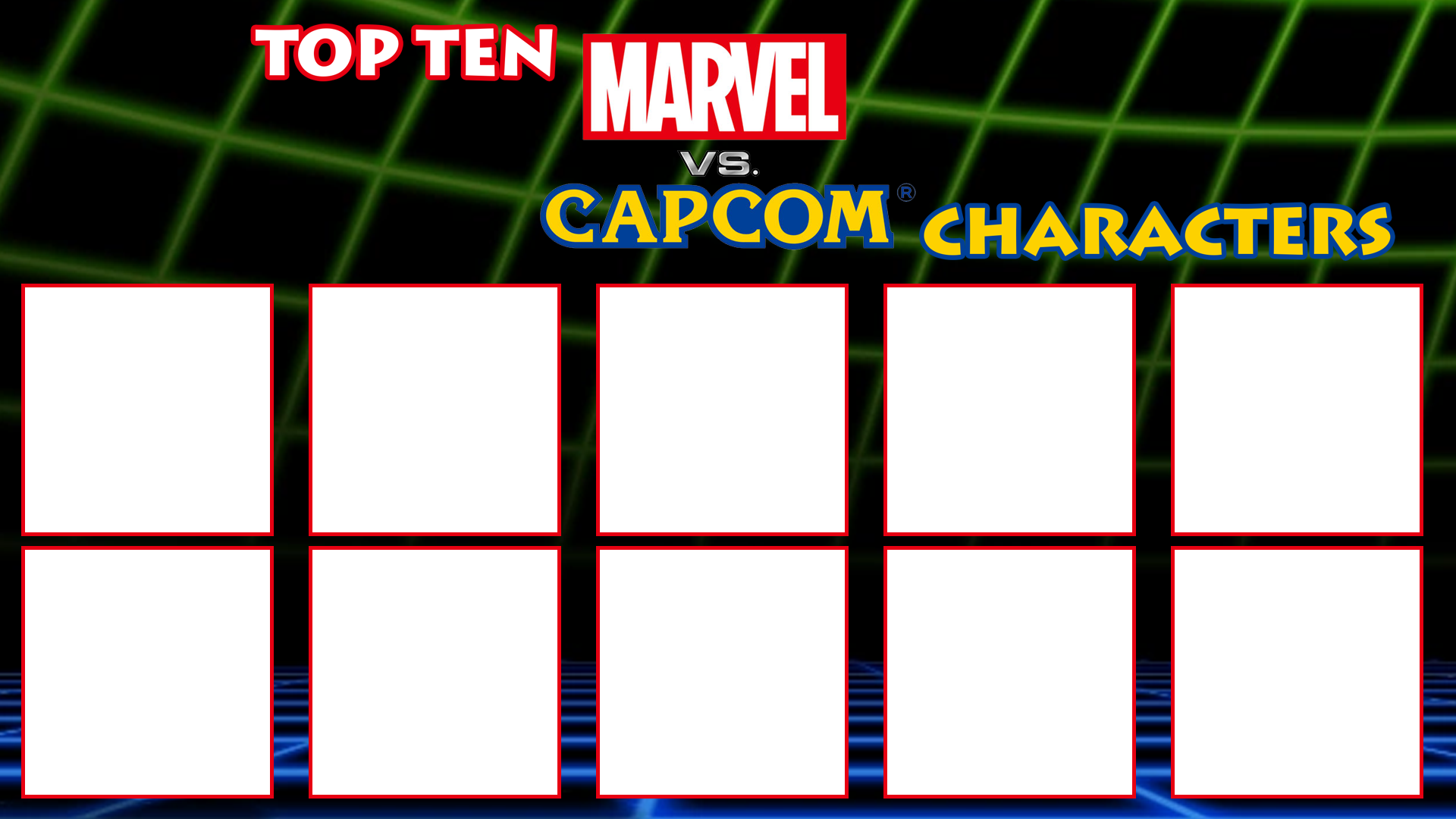 Top Ten Marvel Vs. Capcom Characters Template by ArtChanXV on DeviantArt