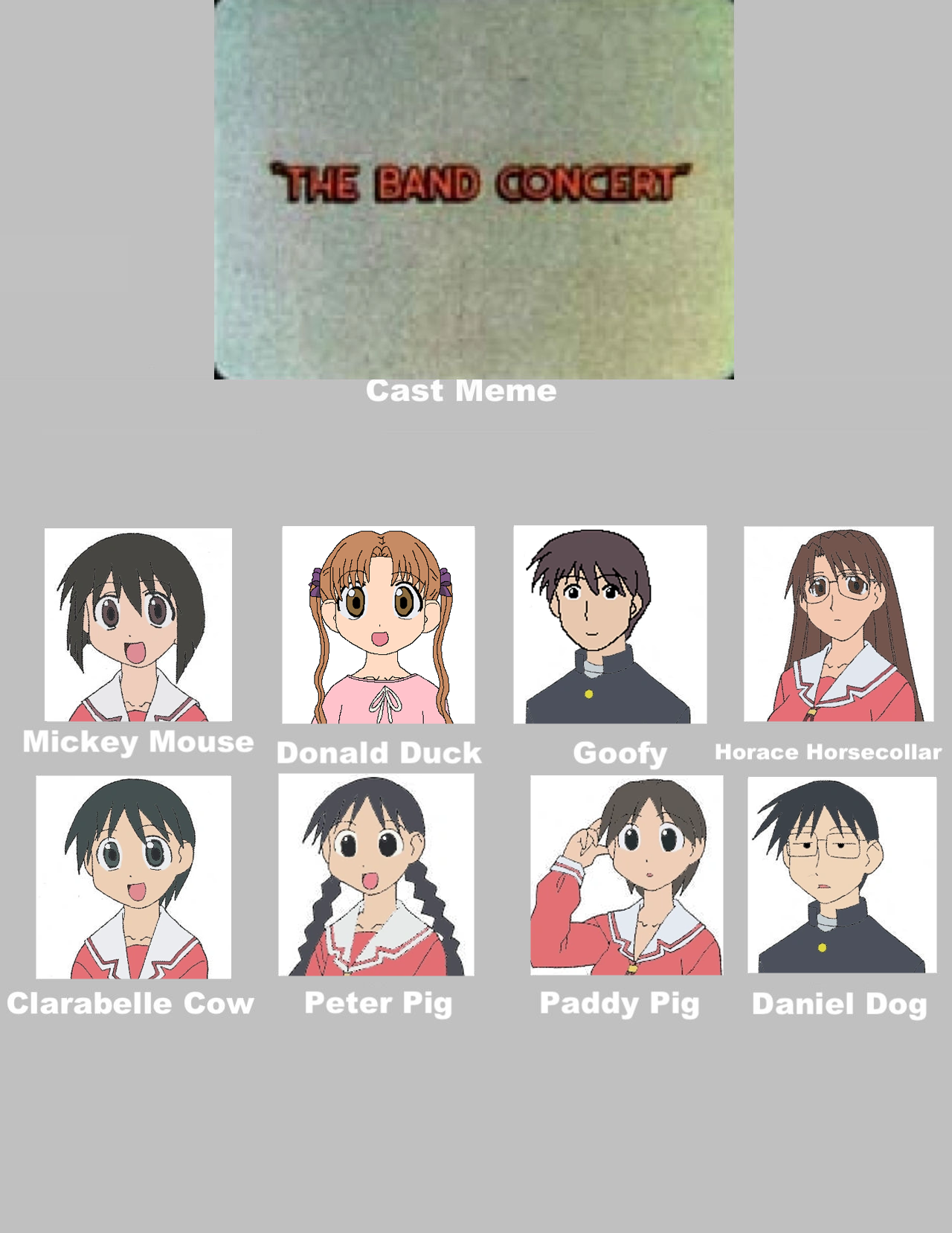 Songcast Meme My The Band Concert Cast Meme by ArtChanXV on DeviantArt