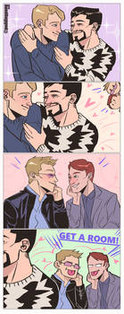 Steve x Tony - GEt a room!! by puddingpong