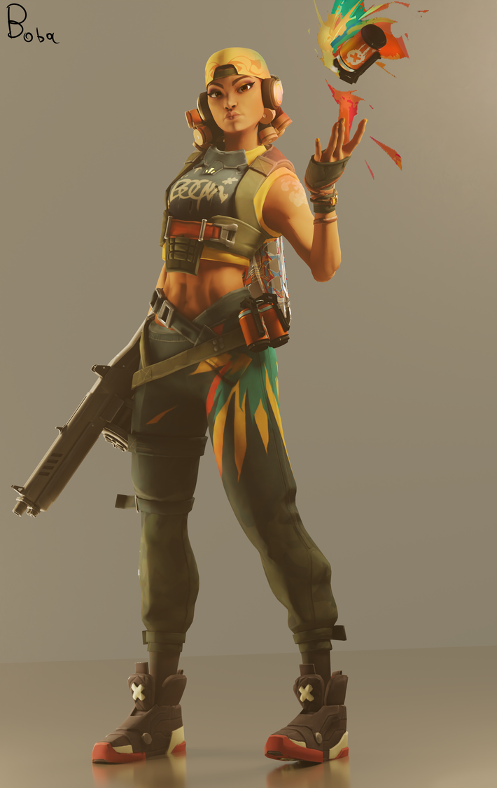 Raze Render - VALORANT by s0rab on DeviantArt