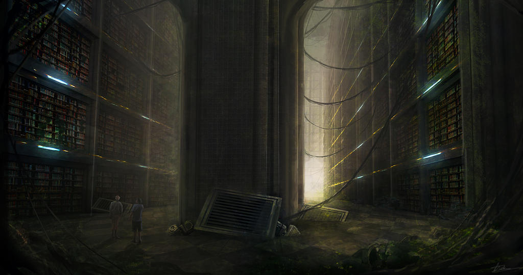 Forgotten Library by Tryingtofly on DeviantArt