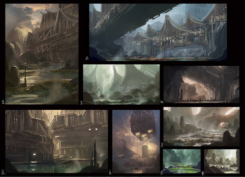 environment design sketches