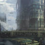 City in the clouds speedpaint