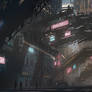 Cyberpunk city speedpaint