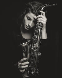 Girl with Sax
