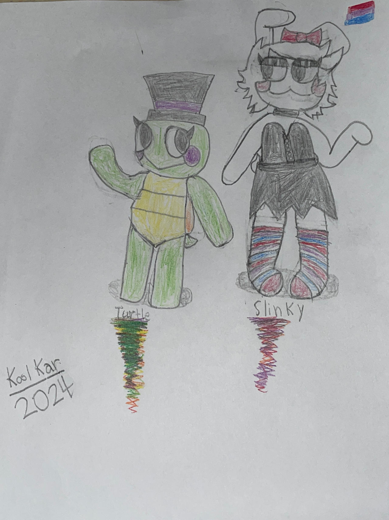 Turtle and Slinky, MR Springs OCs by KoolKar on DeviantArt