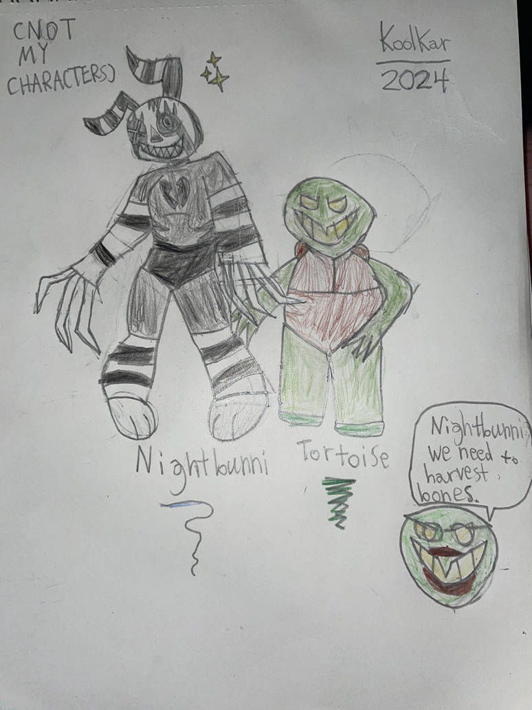 Nightbunni and Tortoise, MR Springs OCs by KoolKar on DeviantArt