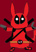 Deadpool Pikachu by AlextheAnimator