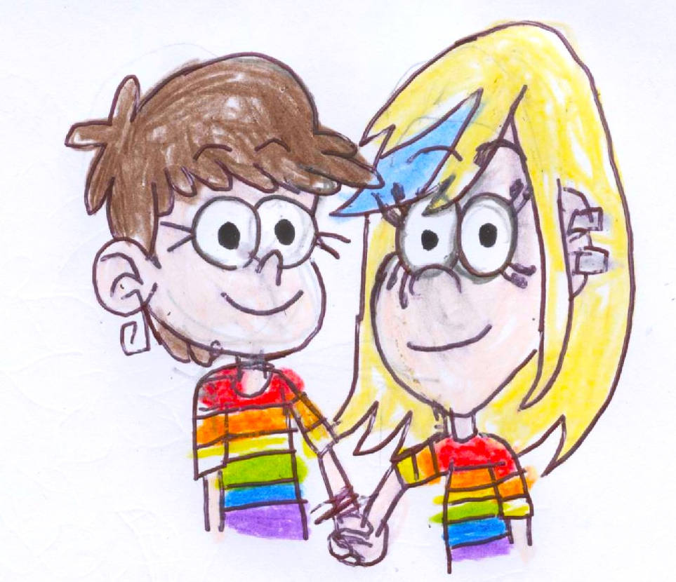 Luna Loud and Sam Sharp Showing Their Pride by AlextheAnimator on ...